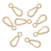 Attaches ovales 7x3 mm - Gold filled (or laminé)  x10|raw }}
