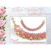 Perles en verre Kos® par Puca® 6x3 mm - Light Rose Opal x10g