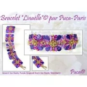 Perles en verre Kos® par Puca® 6x3 mm - Light Rose Opal Luster x10g