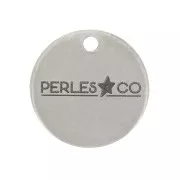 Breloques personnalisées 6 mm avec Logo complexe - Acier inoxydable 304 x100