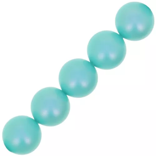 Perles nacrées PureCrystal 5810 6 mm - Crystal Iridescent Light Turquoise Pearl x10