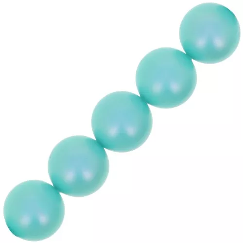 Perles nacrées PureCrystal 5810 10 mm - Crystal Iridescent Light Turquoise Pearl x5