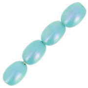 Perles nacrées PureCrystal Grain de riz 5824 4 mm Iridescent L.Turquoise Pearl x20