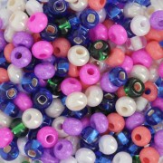 Preciosa Perles rocailles 6/0 4 mm - Mix Multi rose - Multicolore x20g|raw }}