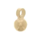 Mini breloque boule 3 mm - Plaqué or 3 microns x1