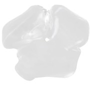 Pendentif fleur  40 mm en résine transparente - Crystal x1|raw }}
