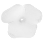 Pendentif fleur  40 mm en résine transparente - Crystal mat x1|raw }}