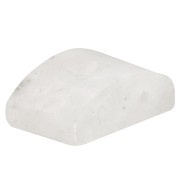 Perle 2 trous  12x8 mm en pierre gemme - Pierre de lune x1