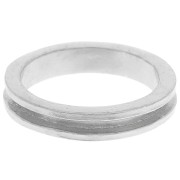 Bague pour tissage Delica 15/0 - 1 rang 1.5 mm - Taille 55 - Argenté x1|raw }}