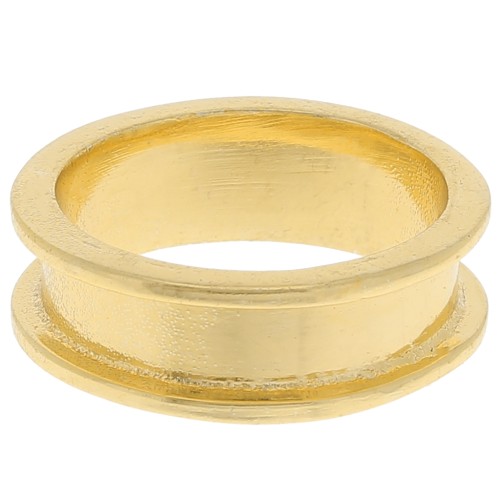Bague pour tissage Delica 11/0 - 2 rangs 3.8 mm - Taille 47 - Doré x1