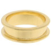 Bague pour tissage Delica 11/0 - 2 rangs 3.8 mm - Taille 50 - Doré x1