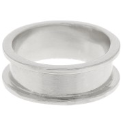 Bague pour tissage Delica 11/0 - 3 rangs 5.1 mm - Taille 47 - Argenté x1|raw }}