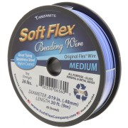 Fil cablé 49 brins 0.48 mm - Soft Flex Medium - Bleu ciel x9m