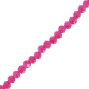 Perles rondelles facettées - rondes aplaties 4x3.5 mm - Prune x41cm|raw }}
