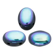 Perles en verre Samos® par Puca® 7x5 mm - Jet AB x10g