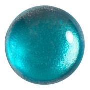 Cabochon rond en verre par Puca® 25 mm - Ice Slushy Blue Curacao x1|raw }}