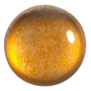 Cabochon rond en verre par Puca® 25 mm - Ice Slushy Orange x1