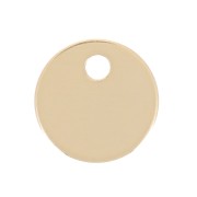 Sequin rond 6 mm - épaisseur 0.5 mm - médaille à graver Gold filled (Or laminé) x1|raw }}