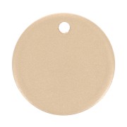 Sequin rond 10 mm à graver - épaisseur 0.8 mm - Gold filled mat (Or laminé) x1|raw }}