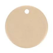 Sequin rond 10 mm à graver - épaisseur 0.8 mm - Gold filled mat (Or laminé) x1