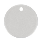 Sequin rond 10 mm médaille à graver - épaisseur 0.8 mm - Argent 925 mat x1