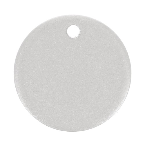 Sequin rond 10 mm médaille à graver - épaisseur 0.8 mm - Argent 925 mat x1