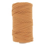 Bobine de cordon en coton pour macramé 2 mm - Moutarde x100m