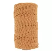 Bobine de cordon en coton pour macramé 2 mm - Moutarde x100m
