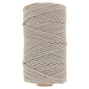 Bobine de cordon en coton pour macramé 2 mm - Lin x100m