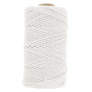 Bobine de cordon en coton pour macramé 2 mm - Blanc x100m|raw }}