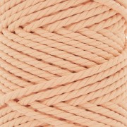 Bobine de cordon en coton pour macramé 5 mm - Abricot x50m