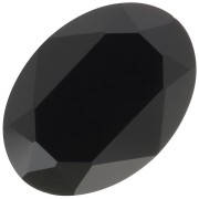Cabochon ovale Aurora A4120 18x13 mm - Jet x1|raw }}