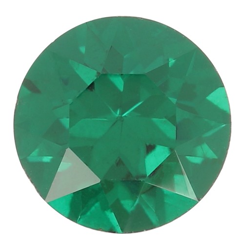 Cabochon rond Aurora A1088 6 mm - Emerald x1
