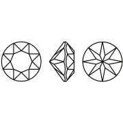 Cabochon rond Aurora A1088 6 mm - Ruby x1