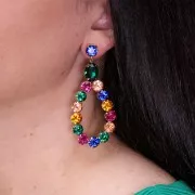 Cabochon rond Aurora A1088 8 mm - Crystal Golden Shadow x1