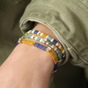 Cristal serti Aurora A4610 Step Cut Octagon 6x4 mm - Rhodié - Crystal x1