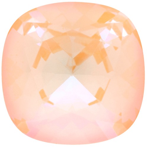 Cabochon carré Aurora A4470 12 mm - Crystal Peach Delite x1