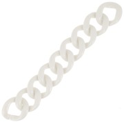 9 maillons en acrylique 39x34 mm pour création de bracelet - Crème x22cm|raw }}