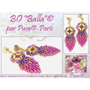 Perles en verre Piros® par Puca® 2x5 mm - Chatoyant Hot Pink x10g