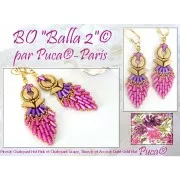 Perles en verre Piros® par Puca® 2x5 mm - Chatoyant Hot Pink x10g