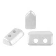 Perles en verre Piros® par Puca® 2x5 mm - Pastel White x10g