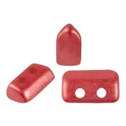 Perles en verre Piros® par Puca® 2x5 mm - Pastel Dark Coral x10g