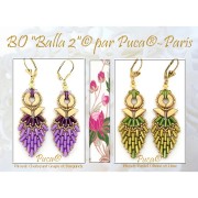 Perles en verre Piros® par Puca® 2x5 mm - Pastel Olivine x10g