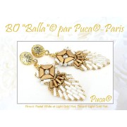 Perles en verre Piros® par Puca® 2x5 mm - Pastel Cream x10g