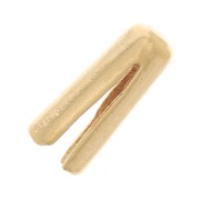Embout tube de finition pour cordon 1.5 mm - Plaqué Or 3 microns x1