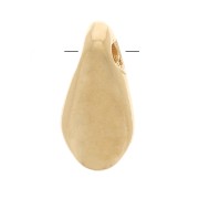 Perle plate dague 8x4 mm - Plaqué Or 3 microns x1|raw }}