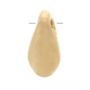 Perle plate dague 8x4 mm - Plaqué Or 3 microns x1