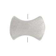 Perle plate noeud papillon 5x7 mm - Argent 925 x1