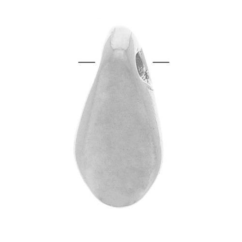 Perle plate dague 8x4 mm - Argent 925 x1