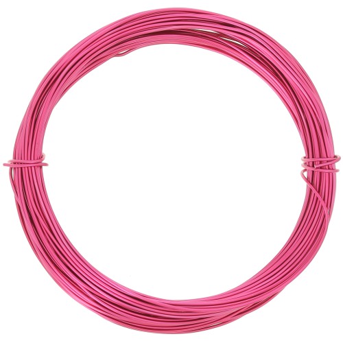 Fil en aluminium anodisé 0.8 mm - Fuchsia x10m